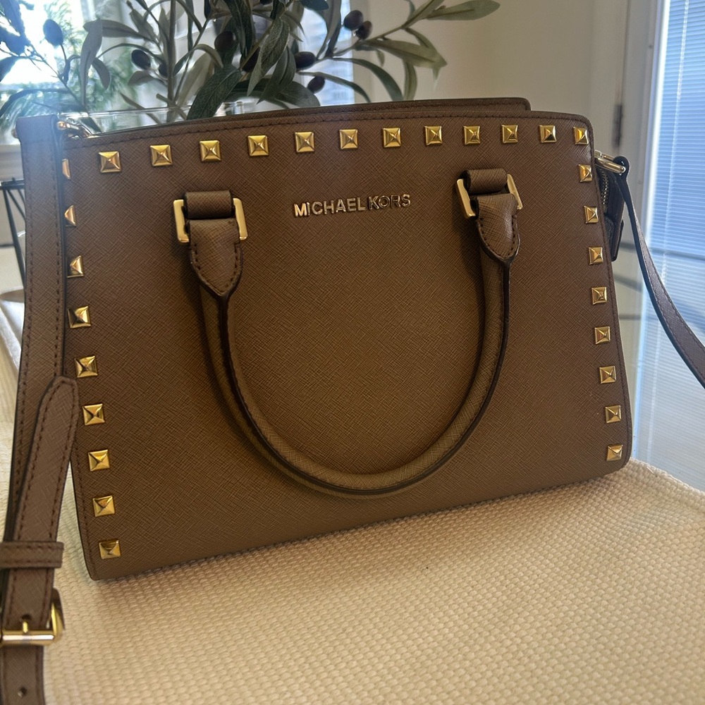 Michael Kors studded satchel